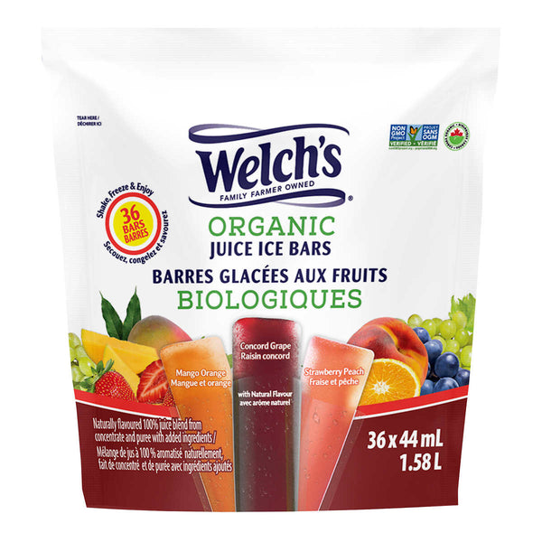 Welch's Organic Juice Bars 36 × 44 ml