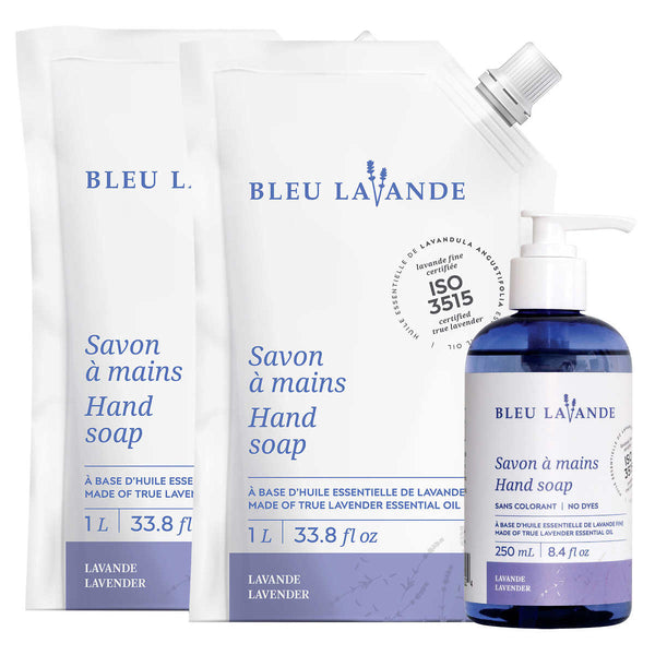 Bleu Lavande Lavender Hand Soap, 3-pack
