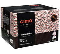 Caffe Cimo Americano Coffee, 80 K-Cup Pods