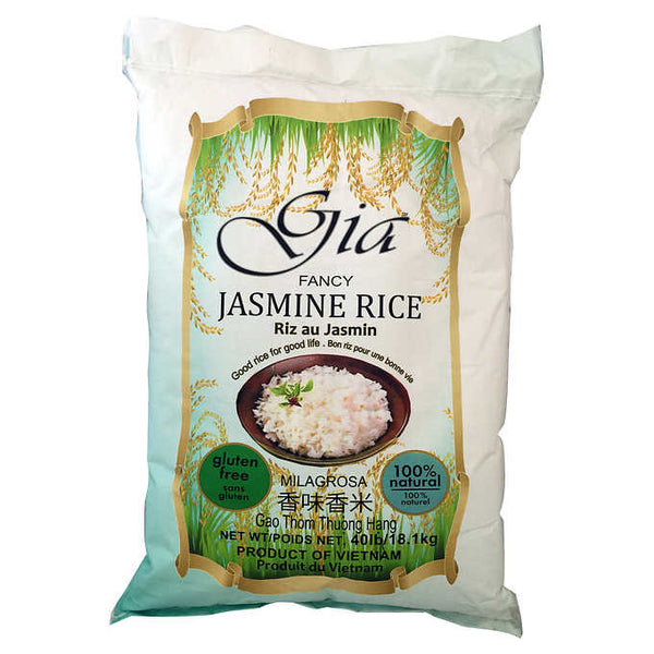 Gia Fancy Jasmine Rice Gluten Free 18.1 kg
