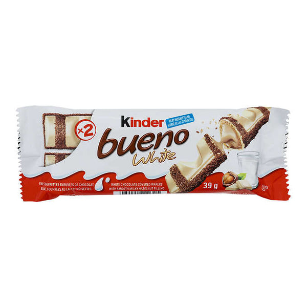 Kinder Bueno White Chocolate Wafer Bars 39 g (1.3 oz) adea coffee
