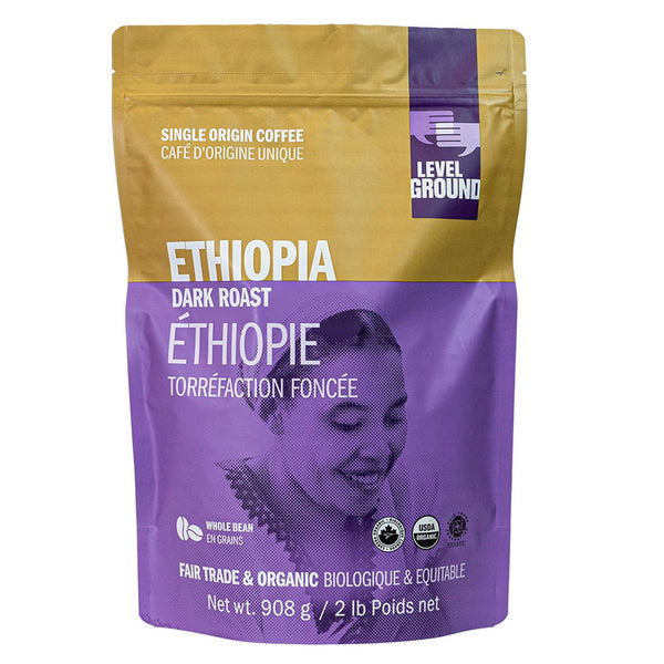Level Ground Ethiopia Dark Roast Coffee 908g