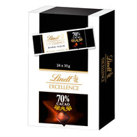 Lindt Excellence 70% Cocoa Dark Chocolate Bars 24 x 35 g