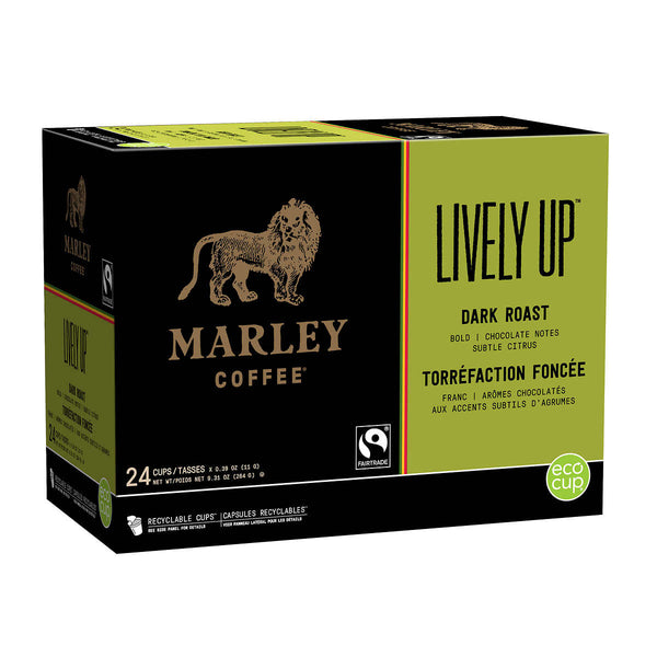 Marley Coffee Lively Up Dark Roast Coffee 24 Pods