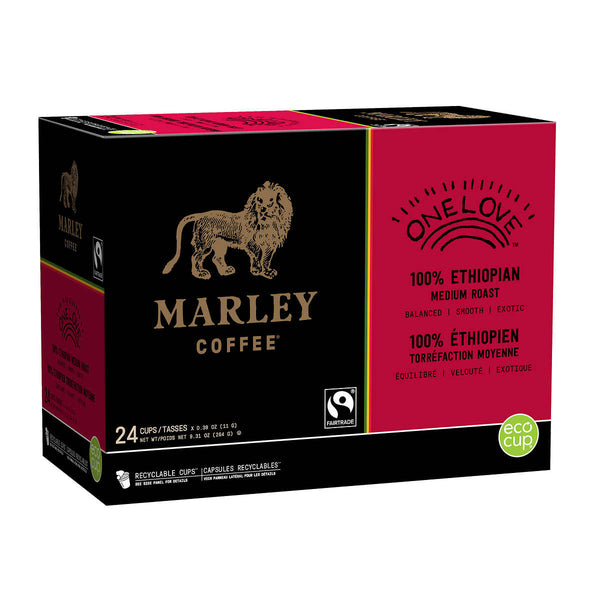 Marley Coffee One Love Medium Roast Coffee 24 Pods