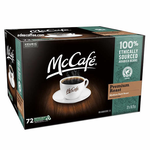 McCafe Premium Roast Coffee K-Cup Pods, 72 count