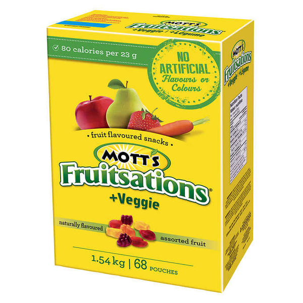 Mott’s Fruitsations Assorted Fruit Snacks 68 × 22.6 g