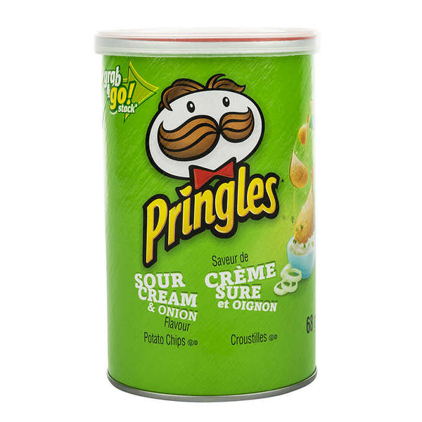 Pringles Sour Cream and Onion Potato Chips 68 g adea coffee