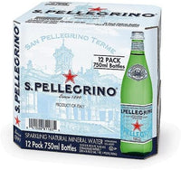 San Pellegrino Carbonated Mineral Water 12 × 750 mL