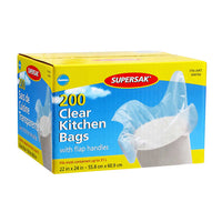 Supersak Clear Kitchen Bags Pack of 200