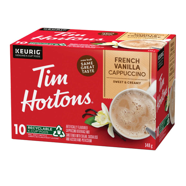 Tim Hortons French Vanilla Cappuccino K-Cup Pods 10 K-cup