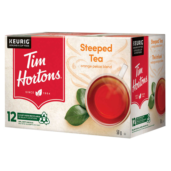 Tim Hortons Steeped Tea Single Serve Cups 12 pods