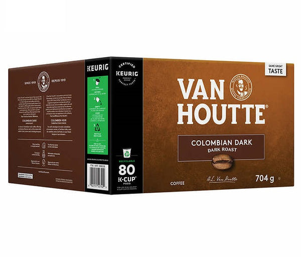 Van Houtte Colombian Dark Coffee K-Cup PodsPack of 80
