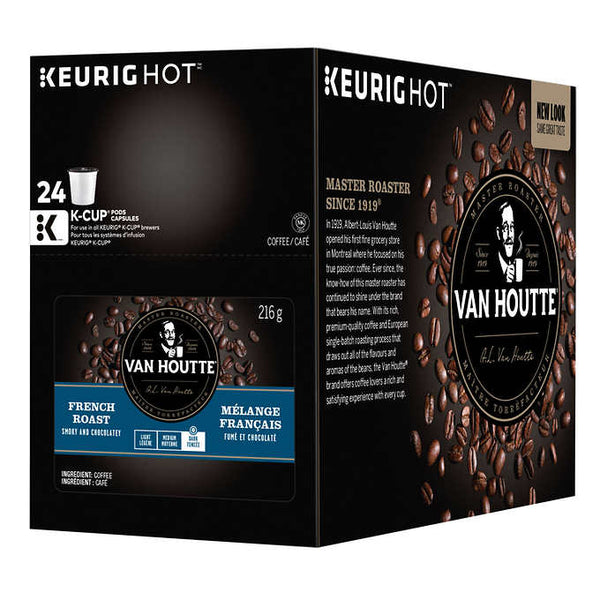 Van Houtte French Dark Roast Coffee, 24 K-Cup Pods