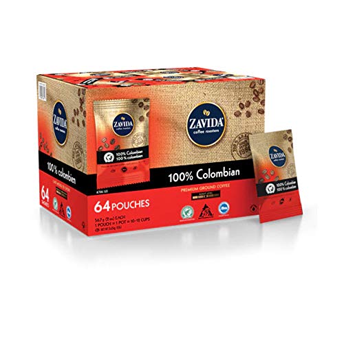 Zavida 100% Colombian Ground Coffee 64 × 2 oz